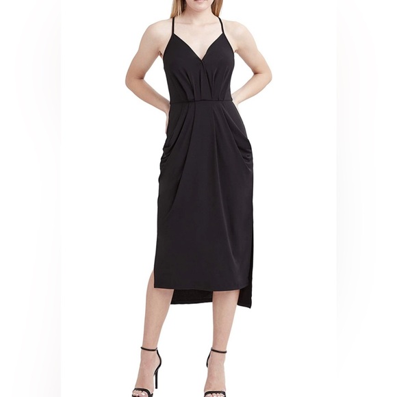 BCBG Black Midi Dress - Size S - Picture 4 of 6
